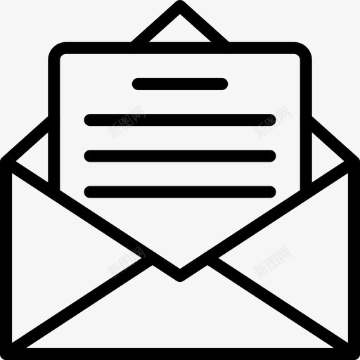 打开邮件信封信件图标svg_新图网 https://ixintu.com smashicons邮件大纲 信件 信封 打开邮件 消息