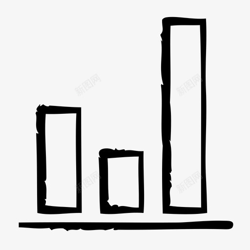 柱状图信息图办公室图标svg_新图网 https://ixintu.com 信息图 办公室 柱状图 统计 草图2