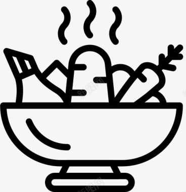 水煮蔬菜烹饪饮料图标图标