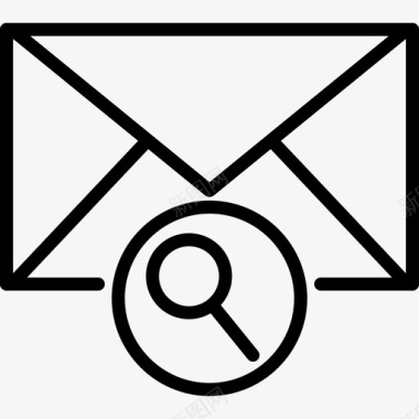 搜索电子邮件查找电子邮件循环图标图标