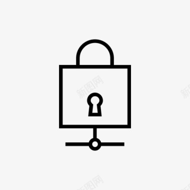 安全密码保护解锁图标图标