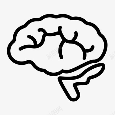 大脑头部主要器官图标图标