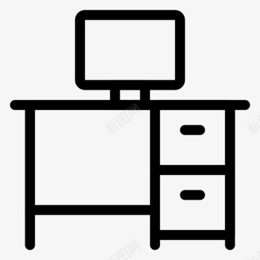 电脑桌面家具图标图标