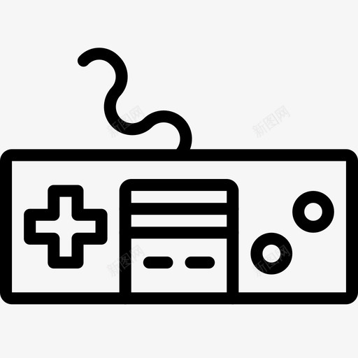 nes控制器gamepad游戏图标svg_新图网 https://ixintu.com gamepad nes控制器 复古技术概述 游戏 视频游戏