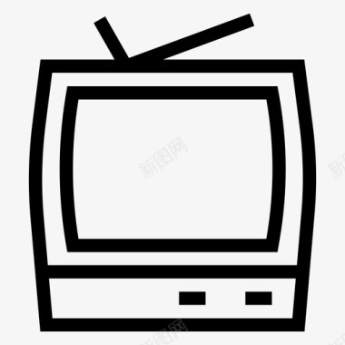 电视设备娱乐图标图标