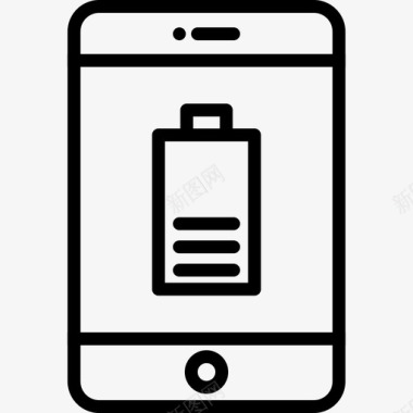 智能手机电池电池电量移动图标图标