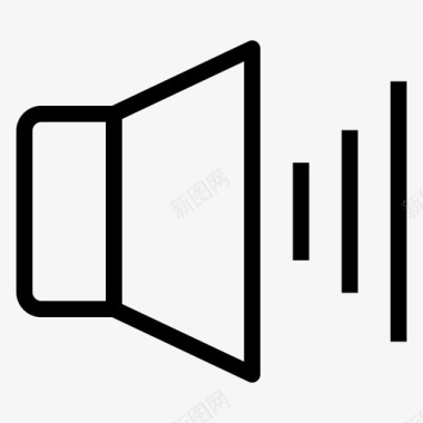 扬声器广告音频图标图标
