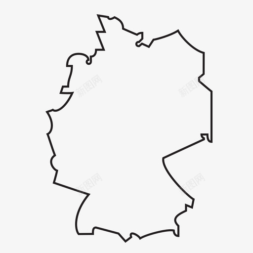 德国地图欧洲地理图标svg_新图网 https://ixintu.com 地图 地理 德国地图 旅游 欧洲
