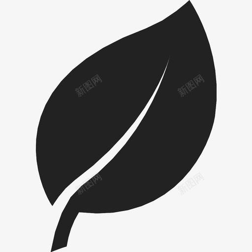 叶子植物树图标svg_新图网 https://ixintu.com 叶子 树 植物