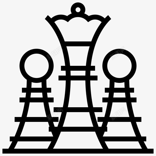 战略象棋游戏图标svg_新图网 https://ixintu.com 创业 战略 拼图 游戏 象棋