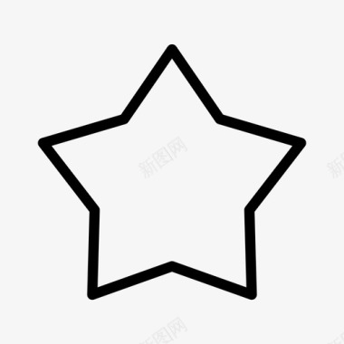星星最爱简单图标图标