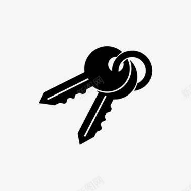 钥匙钥匙圈钥匙扣图标图标