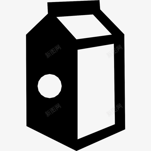 牛奶盒盒子饮料图标svg_新图网 https://ixintu.com 口渴 水 牛奶盒 盒子 饮料