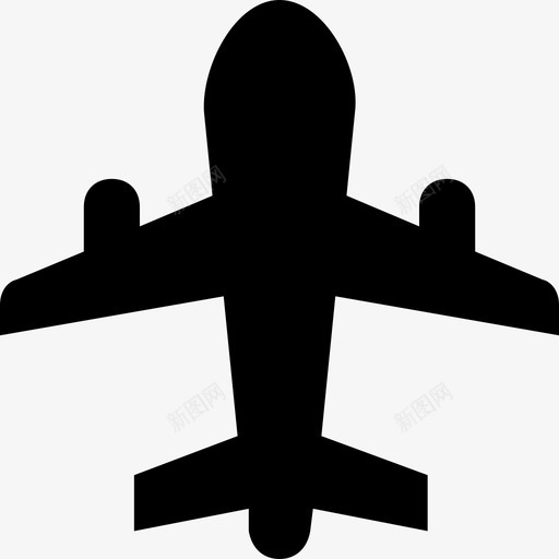 飞机客机飞行图标svg_新图网 https://ixintu.com 客机 网络和通信材料字形图标 飞机 飞行