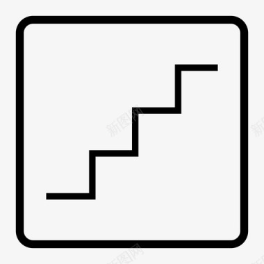 楼梯机场自动扶梯图标图标