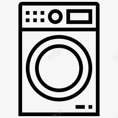 洗衣机装置工艺图标图标