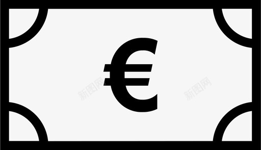 欧元美元现金图标图标