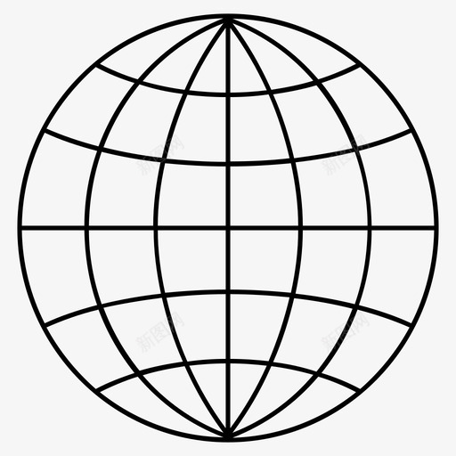 地球互联网网络图标svg_新图网 https://ixintu.com 世界 互联网 商业 地球 网络