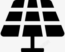 充满火的太阳太阳能电力能源图标高清图片