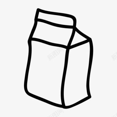 牛奶早餐健康食品图标图标
