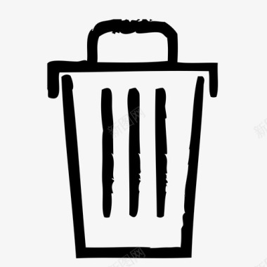垃圾桶设备家具图标图标