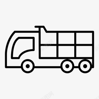 卡车汽车建筑卡车图标图标