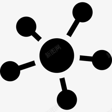 商务联盟网络办公套件图标图标