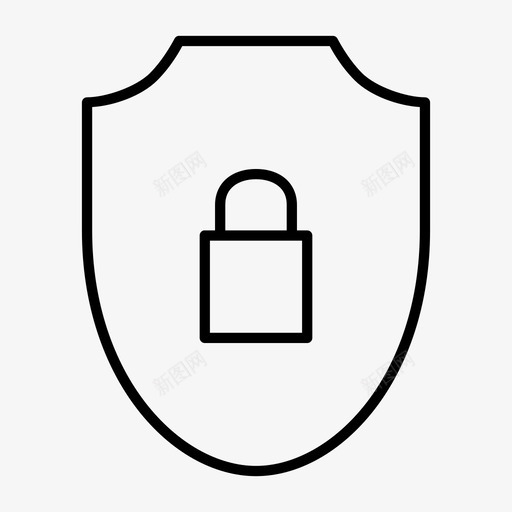 保护锁挂锁图标svg_新图网 https://ixintu.com 保护 安全 挂锁 锁 防护