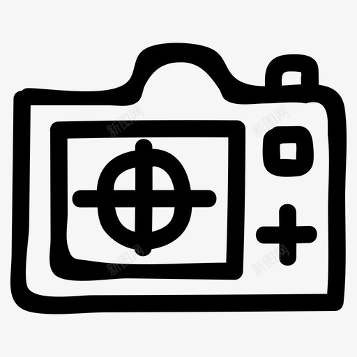 照相机数码相机数码单反相机图标svg_新图网 https://ixintu.com 图片 多媒体 数码单反相机 数码相机 照相机 电子产品手绘图标