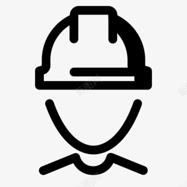承包商头像建筑商图标图标