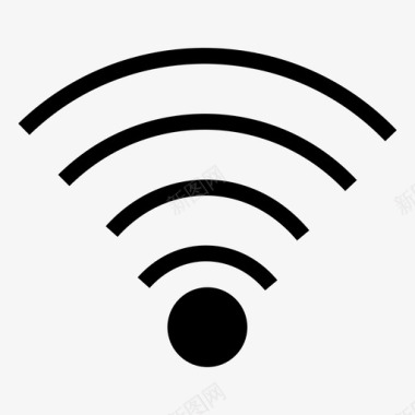 wifi信号连接互联网图标图标