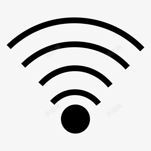 wifi信号连接互联网图标svg_新图网 https://ixintu.com wifi信号 互联网 网络 计算机硬件标志符号 路由器 连接