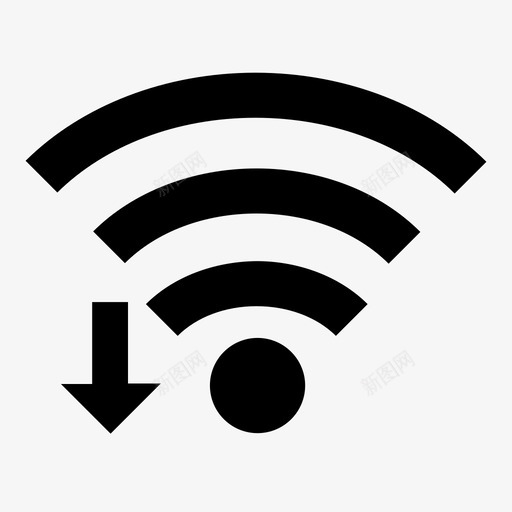 wifi输入信号wifi共享图标svg_新图网 https://ixintu.com wifi共享 wifi输入 信号