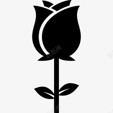 玫瑰大自然花朵图标图标