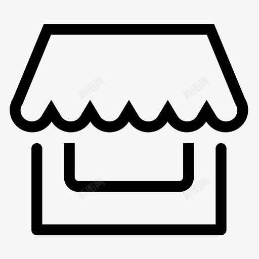 店铺_默认svg_新图网 https://ixintu.com 店铺_默认 icon_dpmr