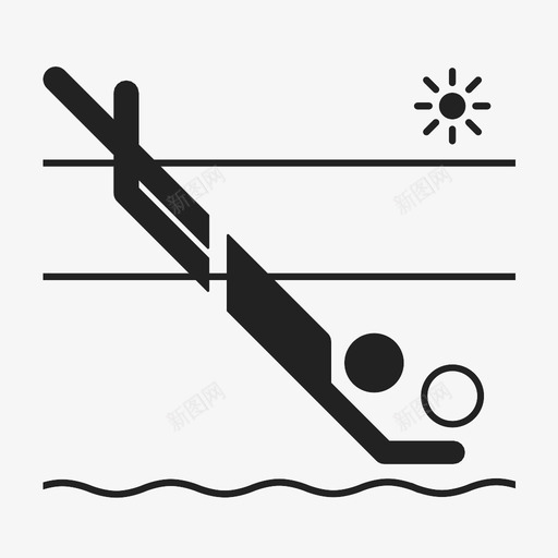沙滩排球图标svg_新图网 https://ixintu.com 沙滩排球