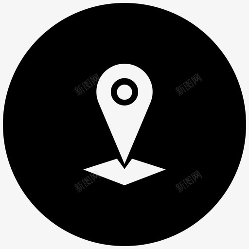 地图销定位位置标记图标svg_新图网 https://ixintu.com 位置标记 位置联系人图标 位置跟踪器 地图销 定位 定位销