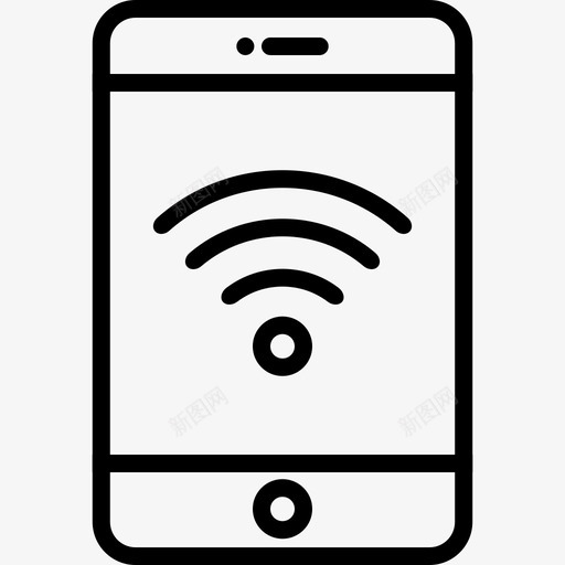 wifi移动网络无线图标svg_新图网 https://ixintu.com wifi 无线 移动工具 移动网络