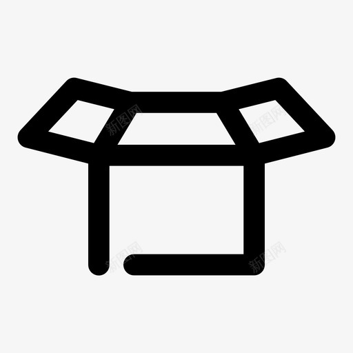 全开箱纸箱包装图标svg_新图网 https://ixintu.com 全开箱 包装 生产 纸箱 纸箱包装样机 装运