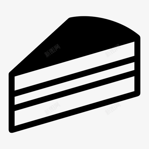 蛋糕生日蛋糕蛋糕片图标svg_新图网 https://ixintu.com 巧克力蛋糕 生日蛋糕 糖果 蛋糕 蛋糕片