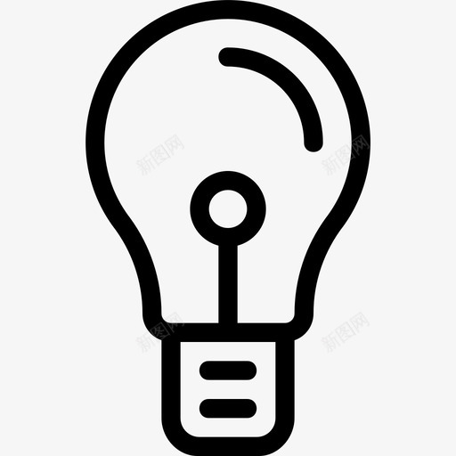 灯泡创意创新图标svg_新图网 https://ixintu.com 创意 创新 发明 灯泡 灯泡2