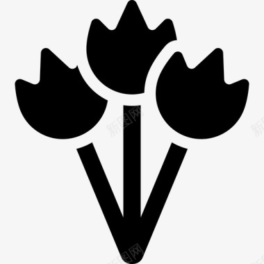 花束自然圣瓦伦丁图标图标