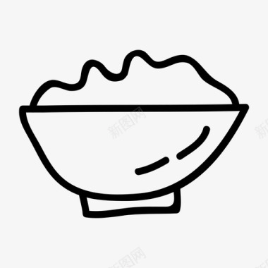汤碗中餐热汤图标图标