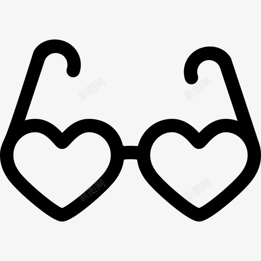 心形眼镜标语做我的情人图标svg_新图网 https://ixintu.com 做我的情人 心形眼镜 标语