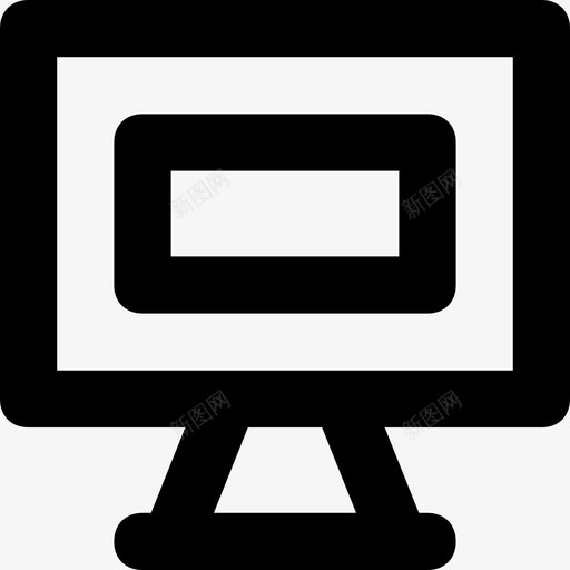 显示器显示屏lcd图标svg_新图网 https://ixintu.com lcd led 显示器 显示屏 电子产品平滑线条图标 电视