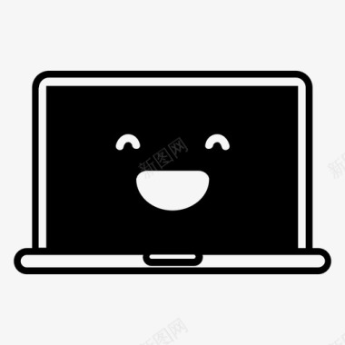 laughing笔记本电脑emojihappy图标图标