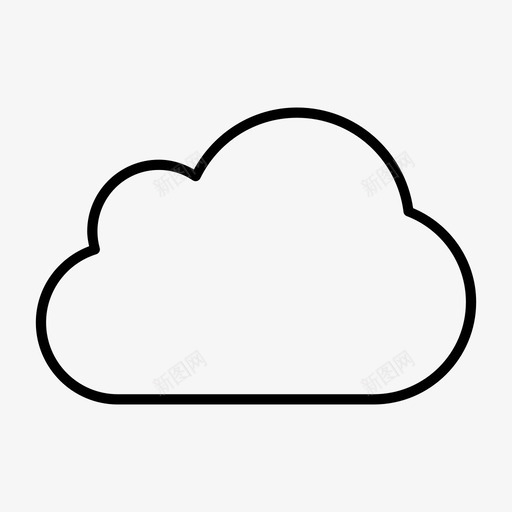 云云计算云数据图标svg_新图网 https://ixintu.com 云 云安全 云数据 云服务 云计算 生产