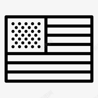 国旗美国七月四日图标图标