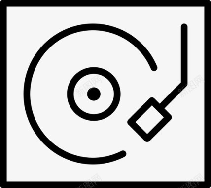 技术磁盘音乐图标图标