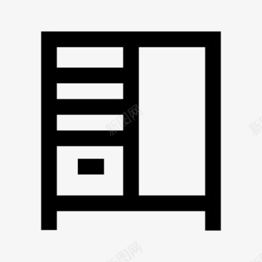 衣柜橱柜储藏室图标图标